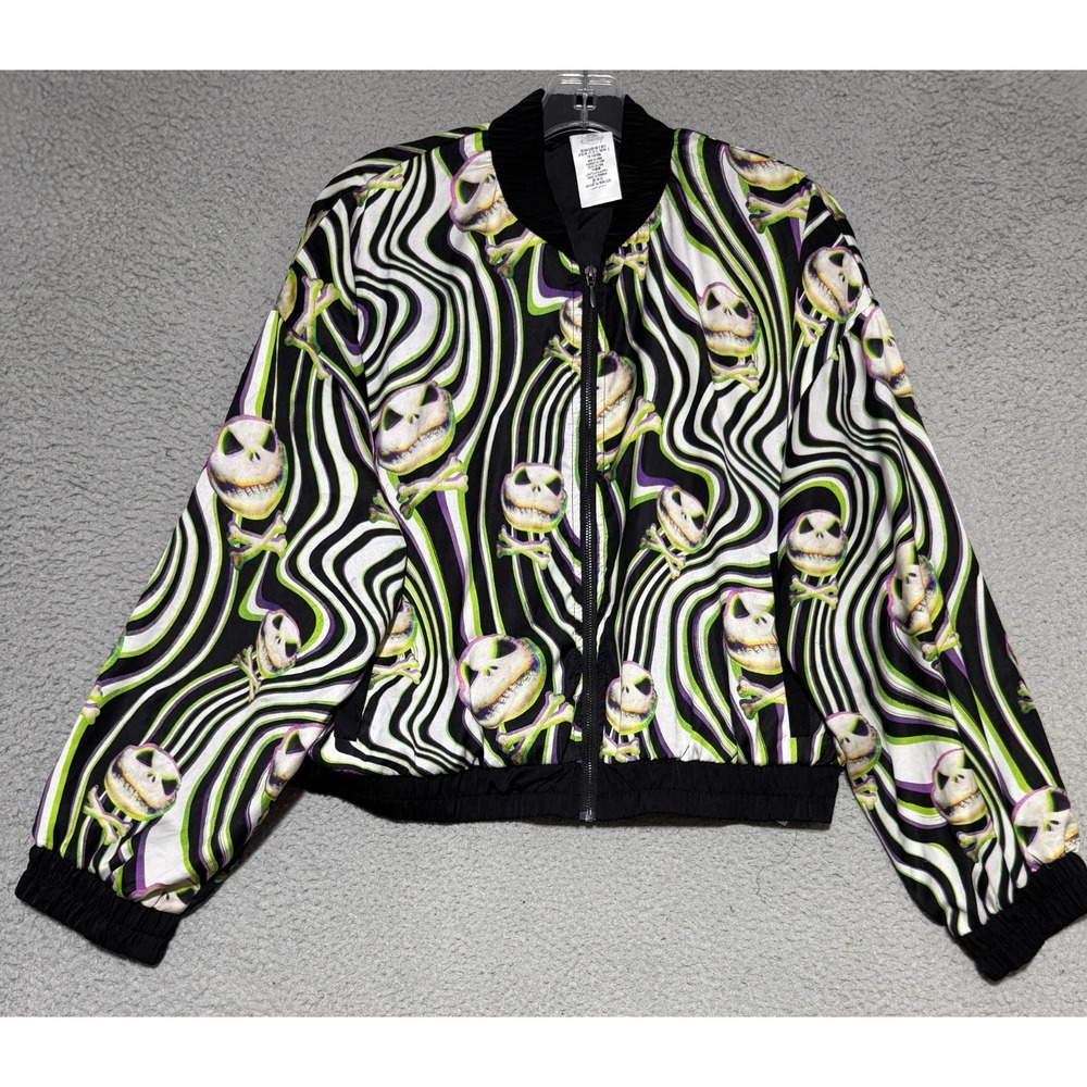 Disney Nightmare Before Christmas Jack Skellington Jacket Lightweight Size Small